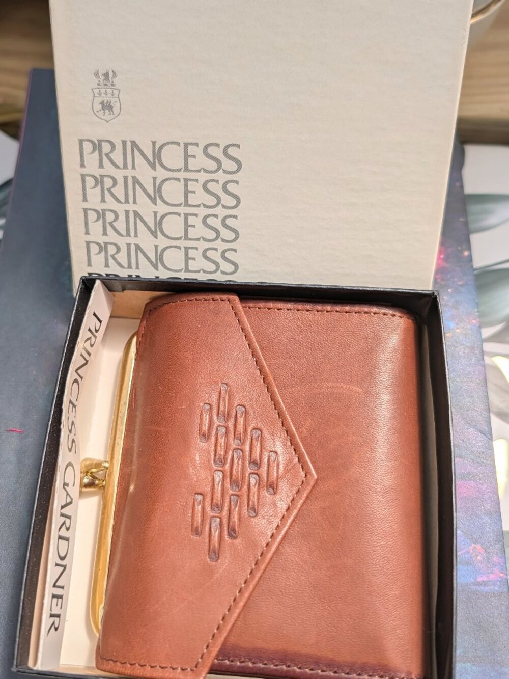 Vintage Deadstock Princess Gardner Lambskin Leather Wallet